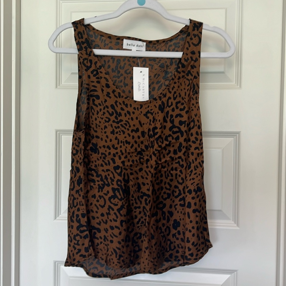 NWT Bella Dahl Scoop Neck Tank “Gold Spots” Size Small